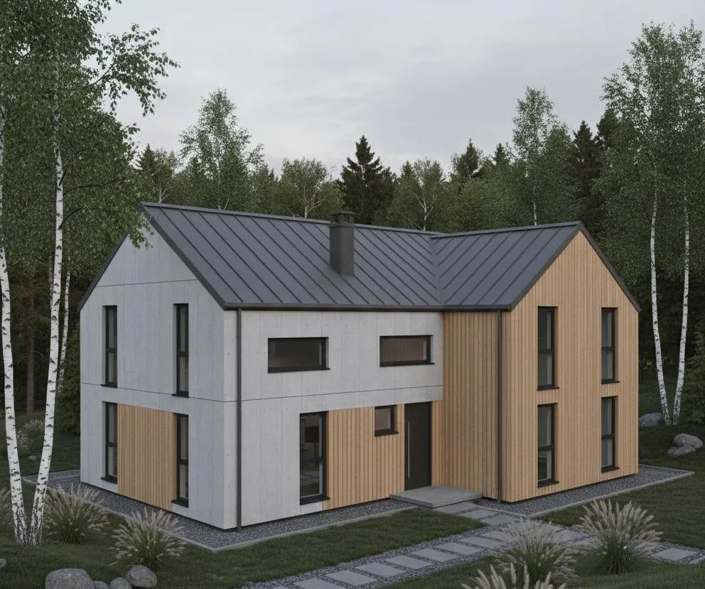 Проект Двухэтажный дом 6 на 8, 51 м2