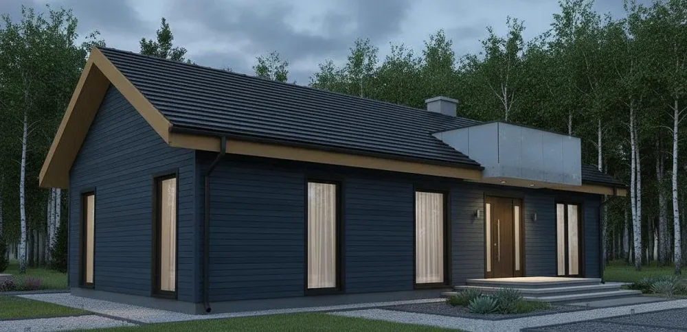 Проект Одноэтажный дом 15 на 9, 95 м2