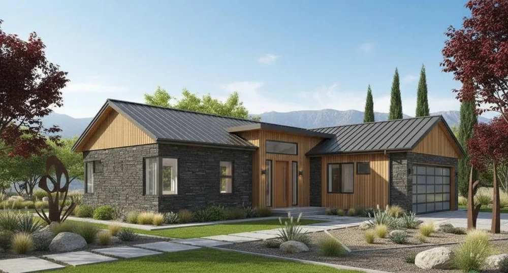 Проект Одноэтажный дом 15 на 17, 158 м2