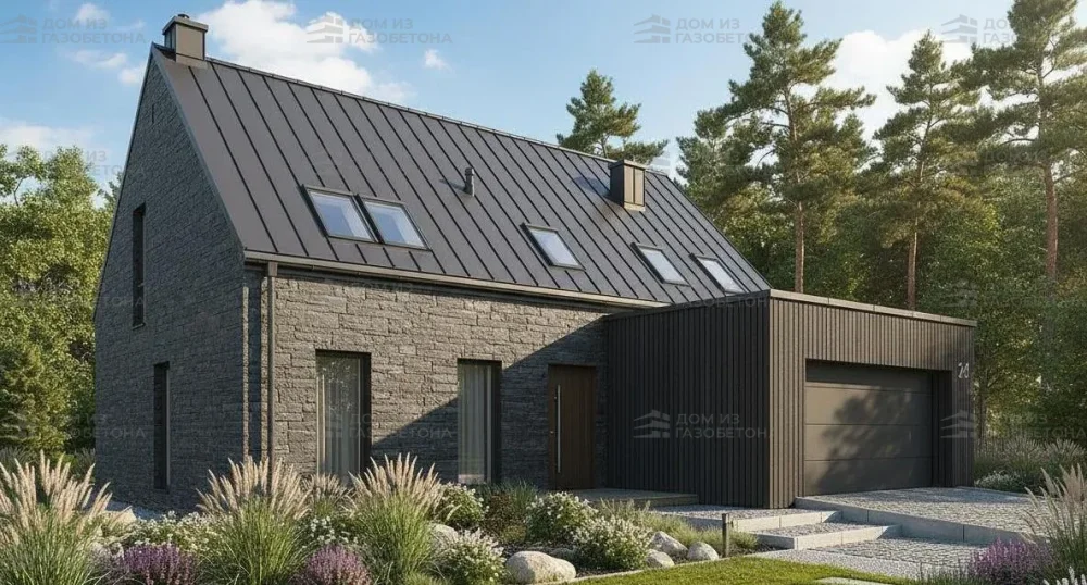 Проект Двухэтажный дом 14 на 16, 196 м2