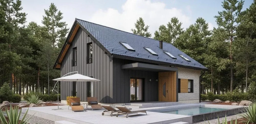 Проект Двухэтажный дом 13 на 10, 178 м2