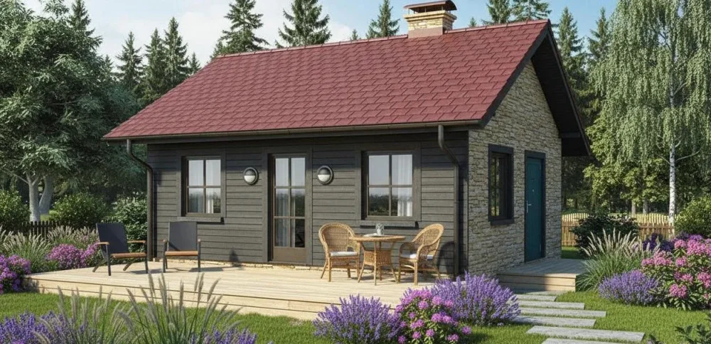 Проект Одноэтажный дом 8 на 9, 49 м2