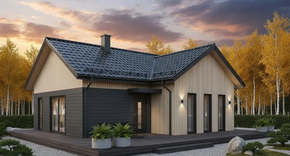 Проект Одноэтажный дом 11 на 10, 78 м2