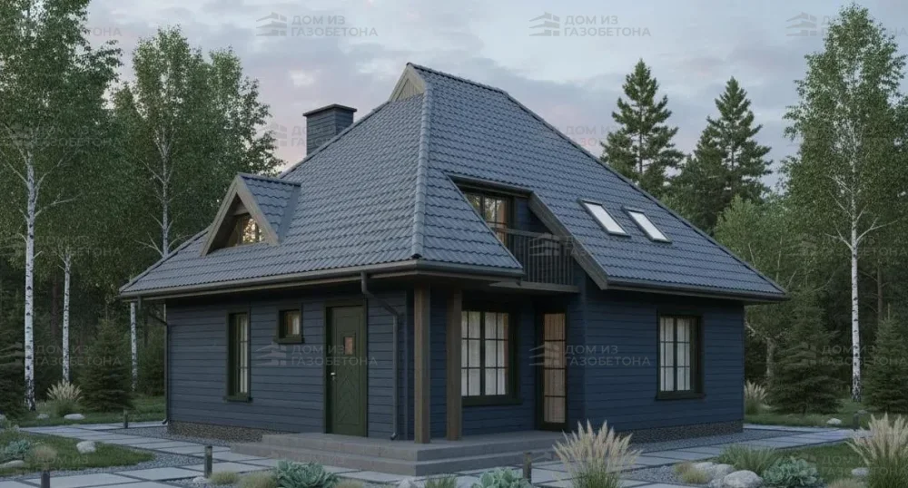 Проект Двухэтажный дом 12 на 9, 145 м2