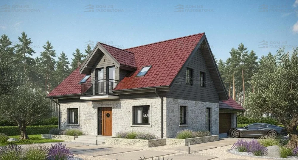 Проект Двухэтажный дом 18 на 10, 213 м2